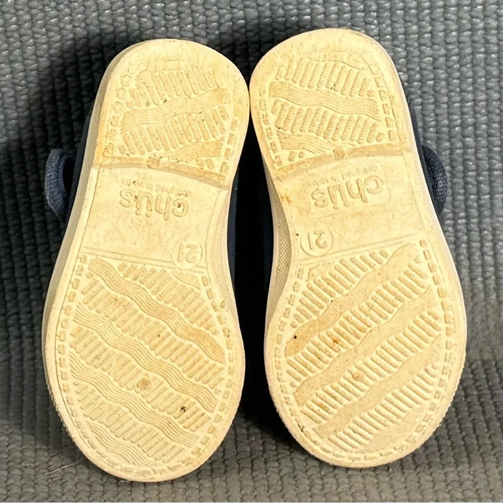 Chus Athena Velcro Mary Jane Shoes Navy Blue‎ Toddler Size 5C US 21 EU